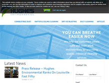 Tablet Screenshot of hughesenv.com